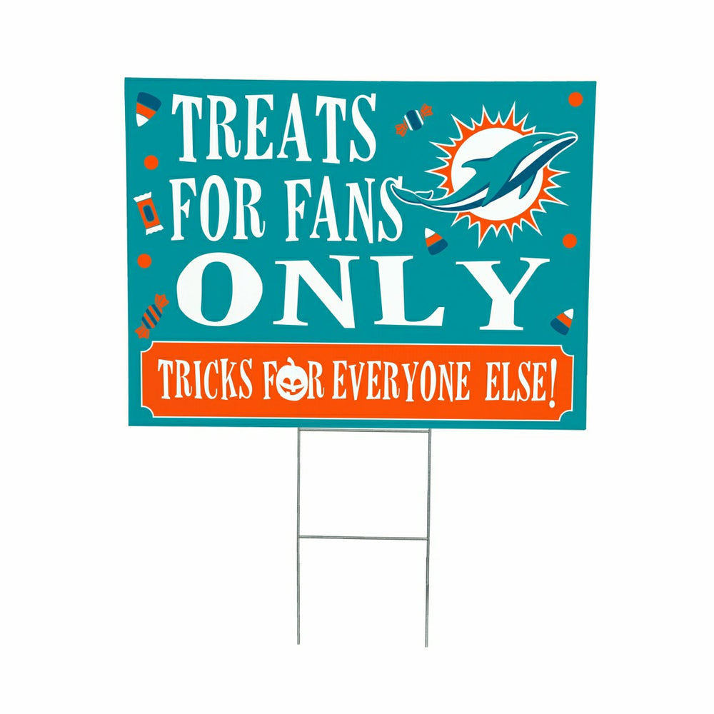 Miami Dolphins Yard Sign, Halloween Treats for Fans - NFL Home