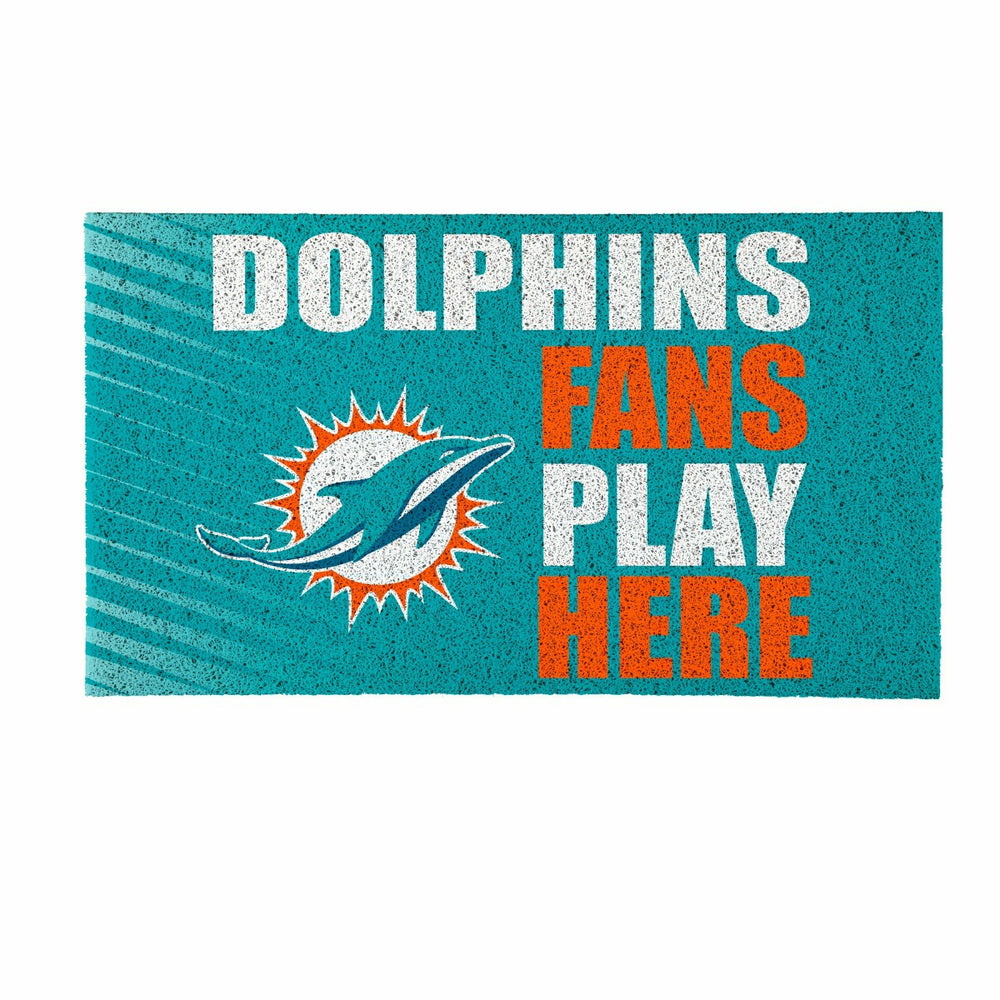 Miami Dolphins Fan Mat, 28"x16" - NFL