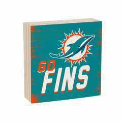 Miami Dolphins Plock, Down Home Fans, 6x6 - NFL Home