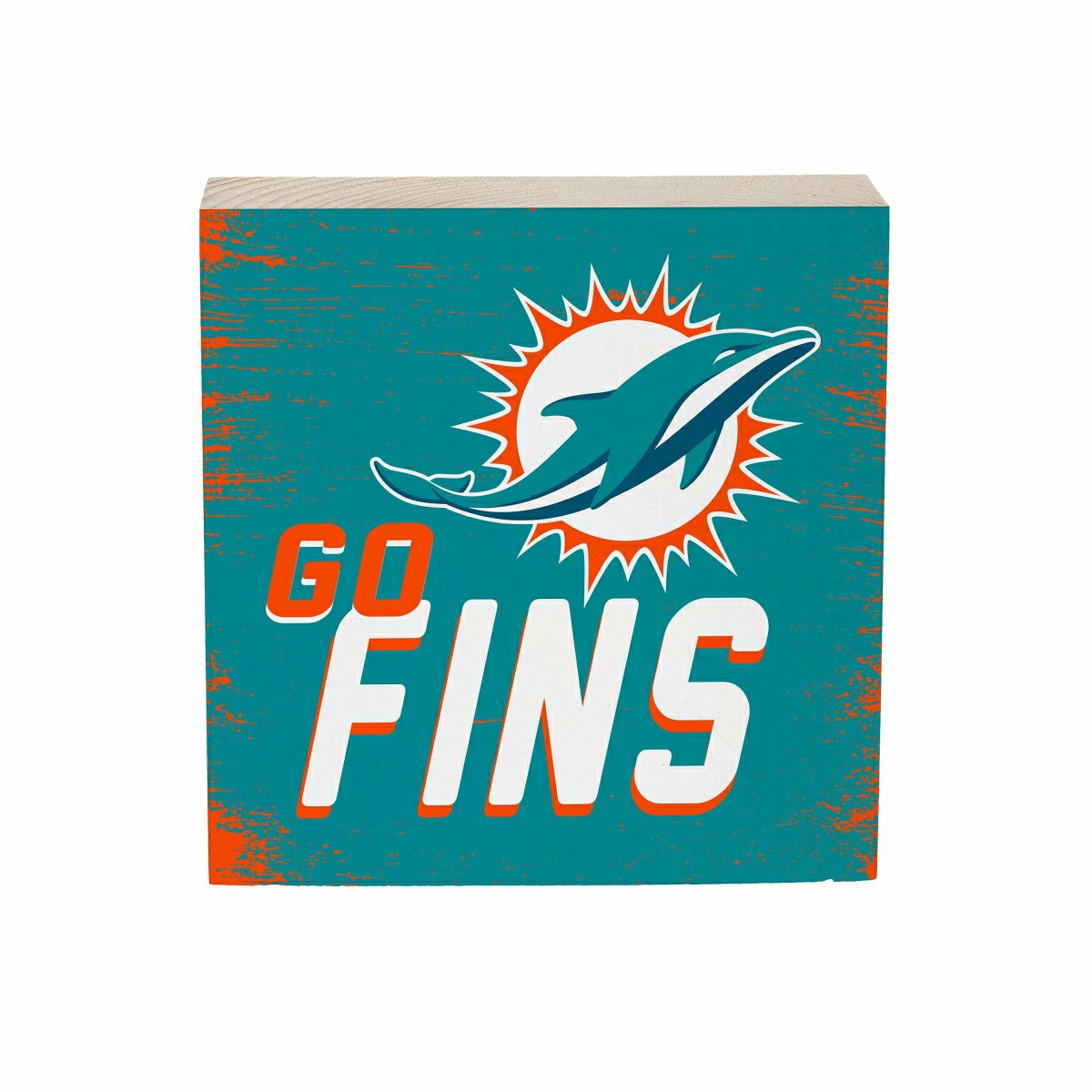 Miami Dolphins Plock, Down Home Fans, 6x6 - NFL Home