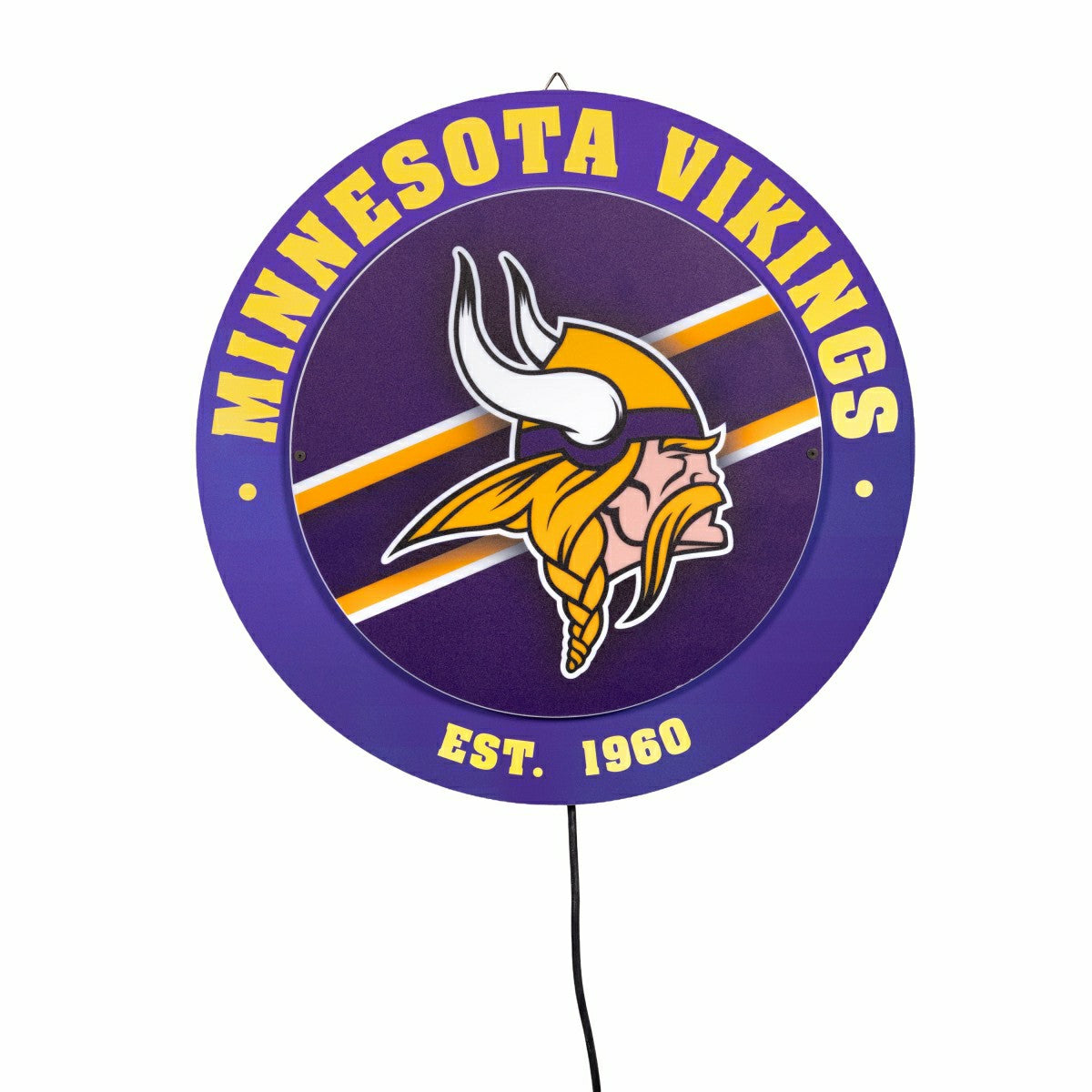 Minnesota Vikings, Metal Lite, Round - NFL