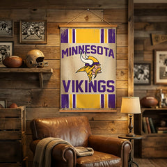 Minnesota Vikings, Canvas Wall Tapestry, Medium, 36x24 - NFL Home