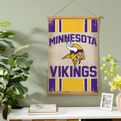 Minnesota Vikings, Canvas Wall Tapestry, Medium, 36x24 - NFL Home