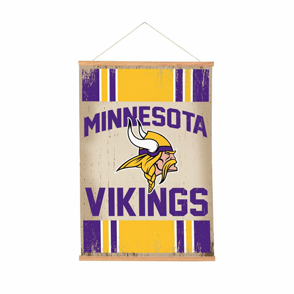 Minnesota Vikings, Canvas Wall Tapestry, Medium, 36x24 - NFL Home