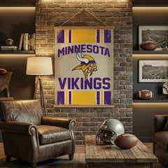 Minnesota Vikings, Canvas Wall Tapestry, Large, 54x36 - NFL Home
