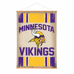 Minnesota Vikings, Canvas Wall Tapestry, Large, 54x36 - NFL Home