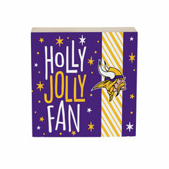 Minnesota Vikings Block, Holiday, 6x6 - NFL Home