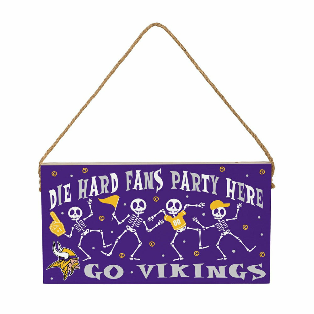 Minnesota Vikings Halloween Wood Wall Sign, 6x11 - NFL Home