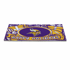 Minnesota Vikings Holiday PVC Mat, 28"x16" - NFL