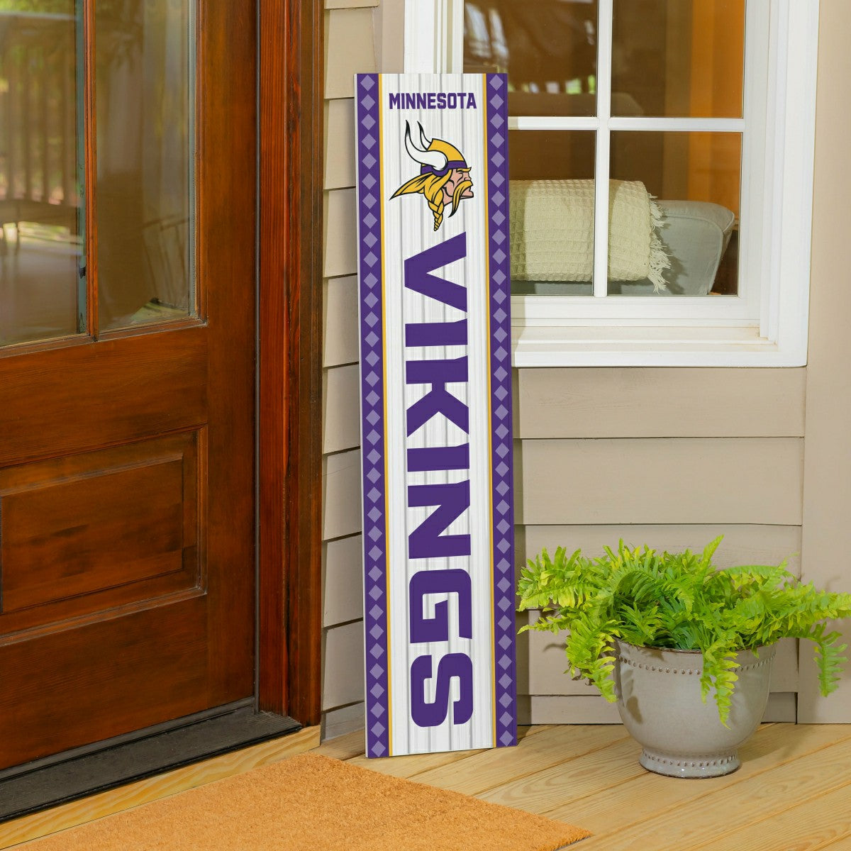 47" Double Sided Leaner, Minnesota Vikings, Christmas - NFL Home