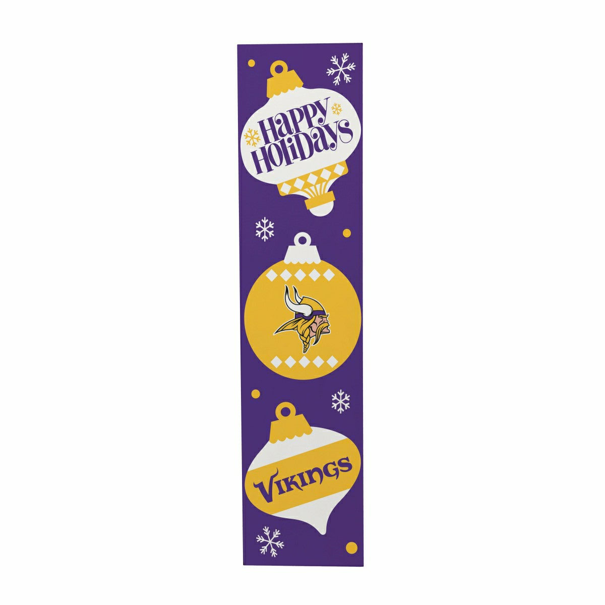 47" Double Sided Leaner, Minnesota Vikings, Christmas - NFL Home