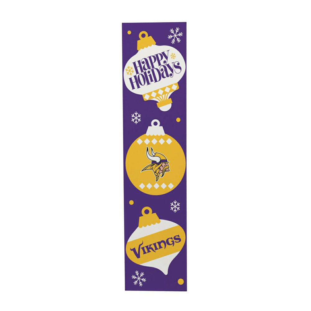 47" Double Sided Leaner, Minnesota Vikings, Christmas - NFL Home