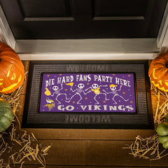 Minnesota Vikings Flocked Coir Halloween Sassafras Switch Mat, 22"x10" - NFL