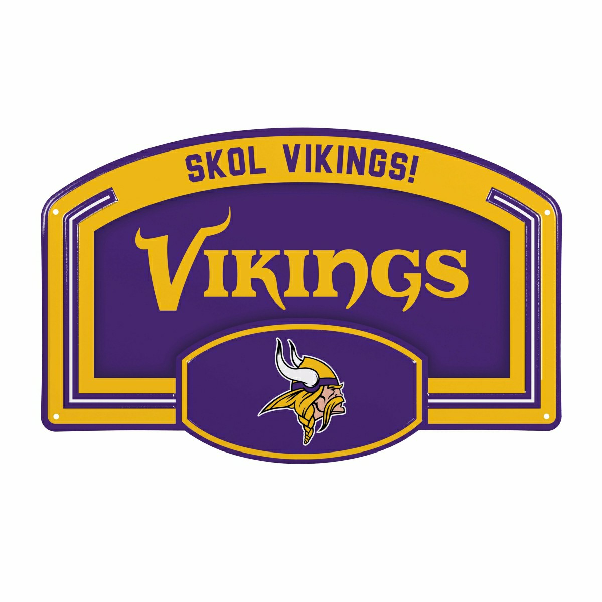 Minnesota Vikings USA Embossed Steel Wall Sign, 11" x 17" - NFL Home