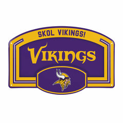 Minnesota Vikings USA Embossed Steel Wall Sign, 11" x 17" - NFL Home