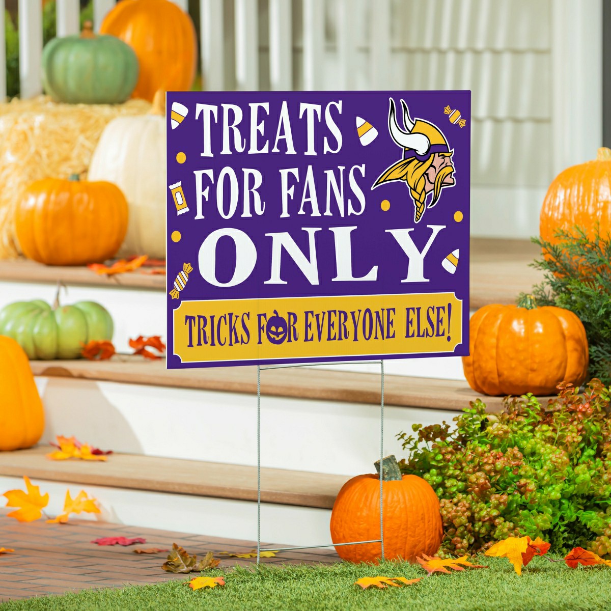 Minnesota Vikings Yard Sign, Halloween Treats for Fans - NFL Home