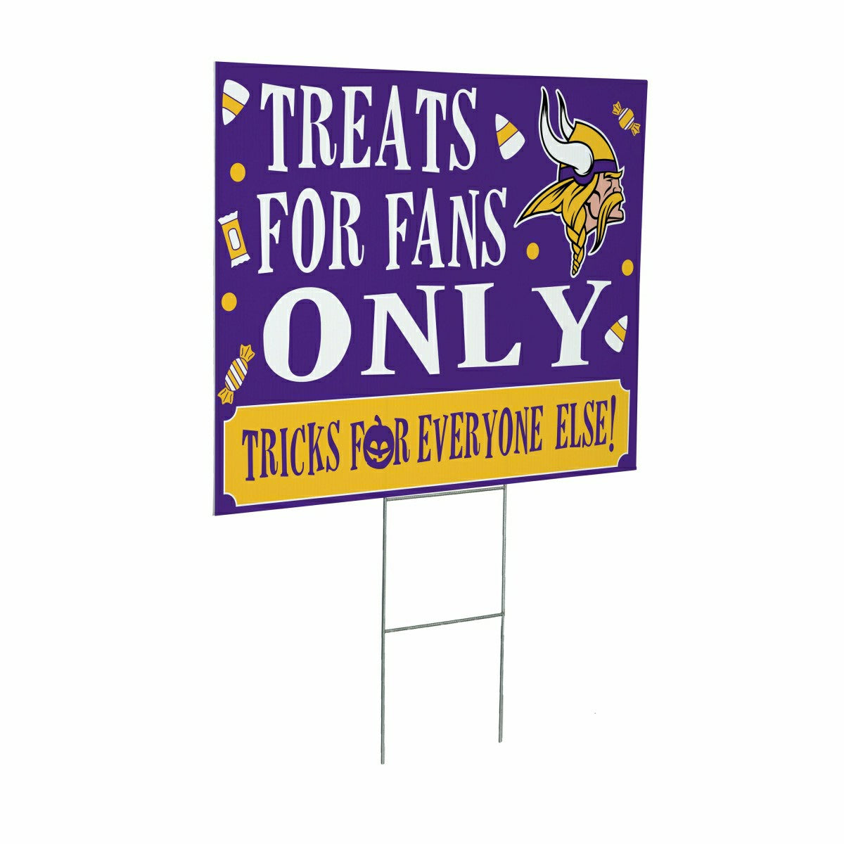 Minnesota Vikings Yard Sign, Halloween Treats for Fans - NFL Home