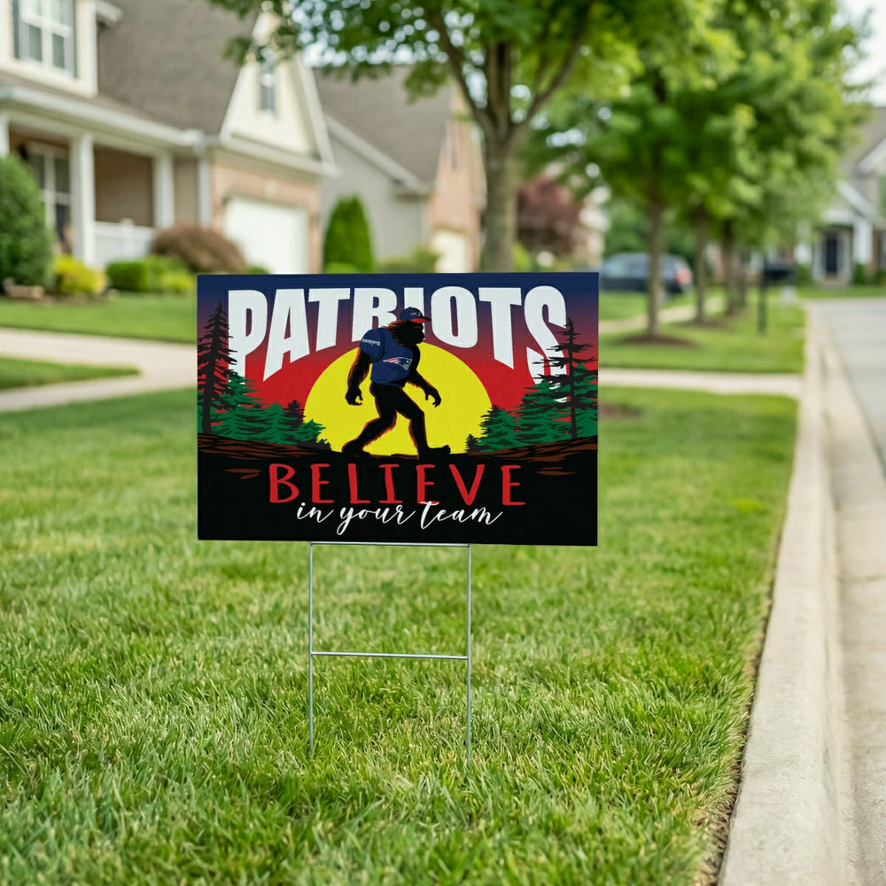 New England Patriots Yard Sign, Bigfoot - NFL Home