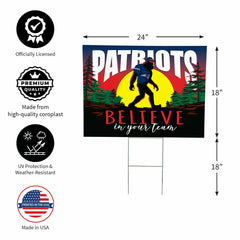 New England Patriots Yard Sign, Bigfoot - NFL Home