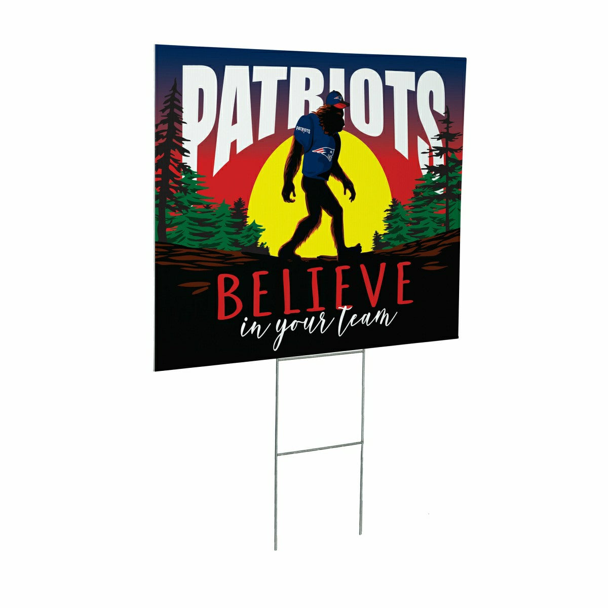 New England Patriots Yard Sign, Bigfoot - NFL Home