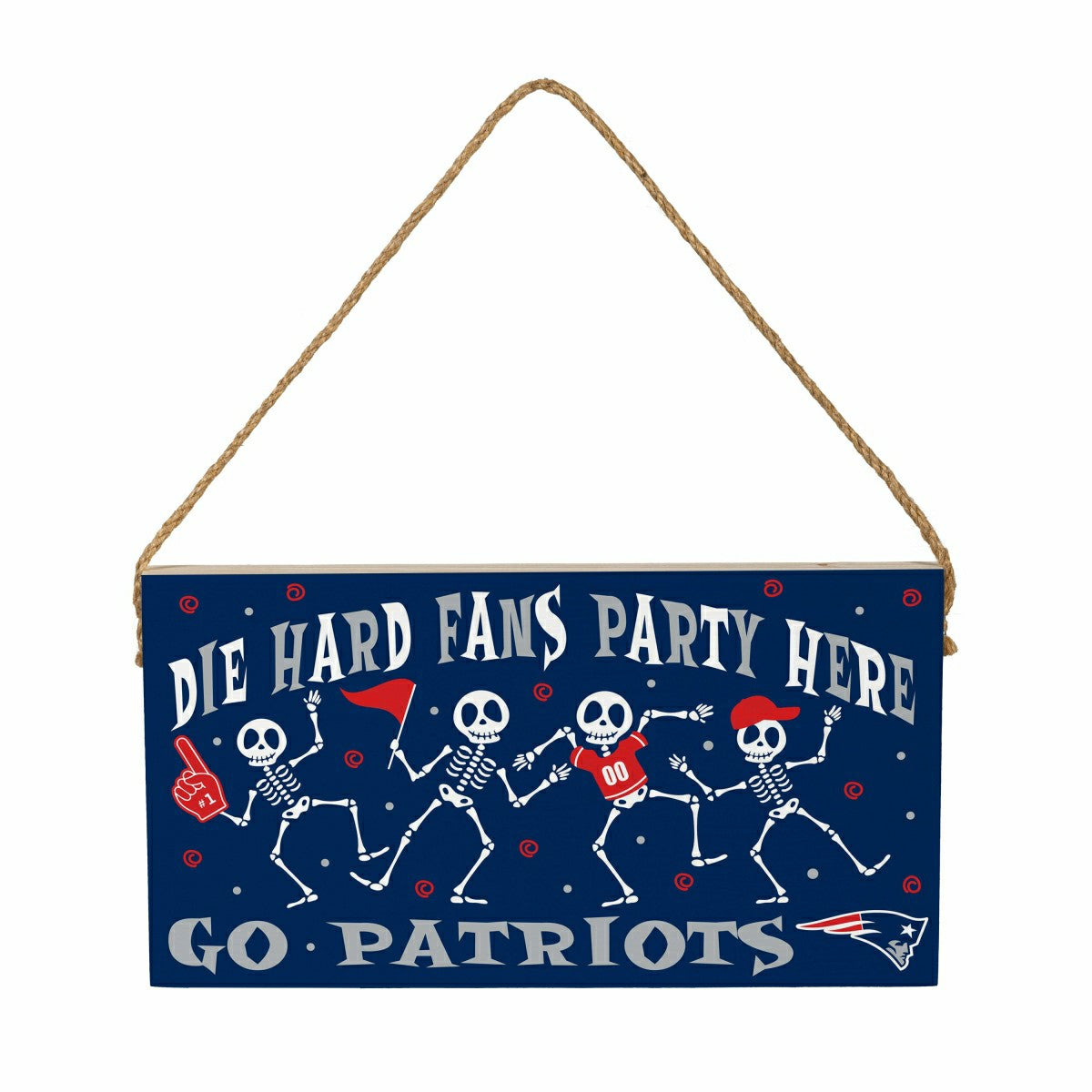 New England Patriots Halloween Wood Wall Sign, 6x11 - NFL Home