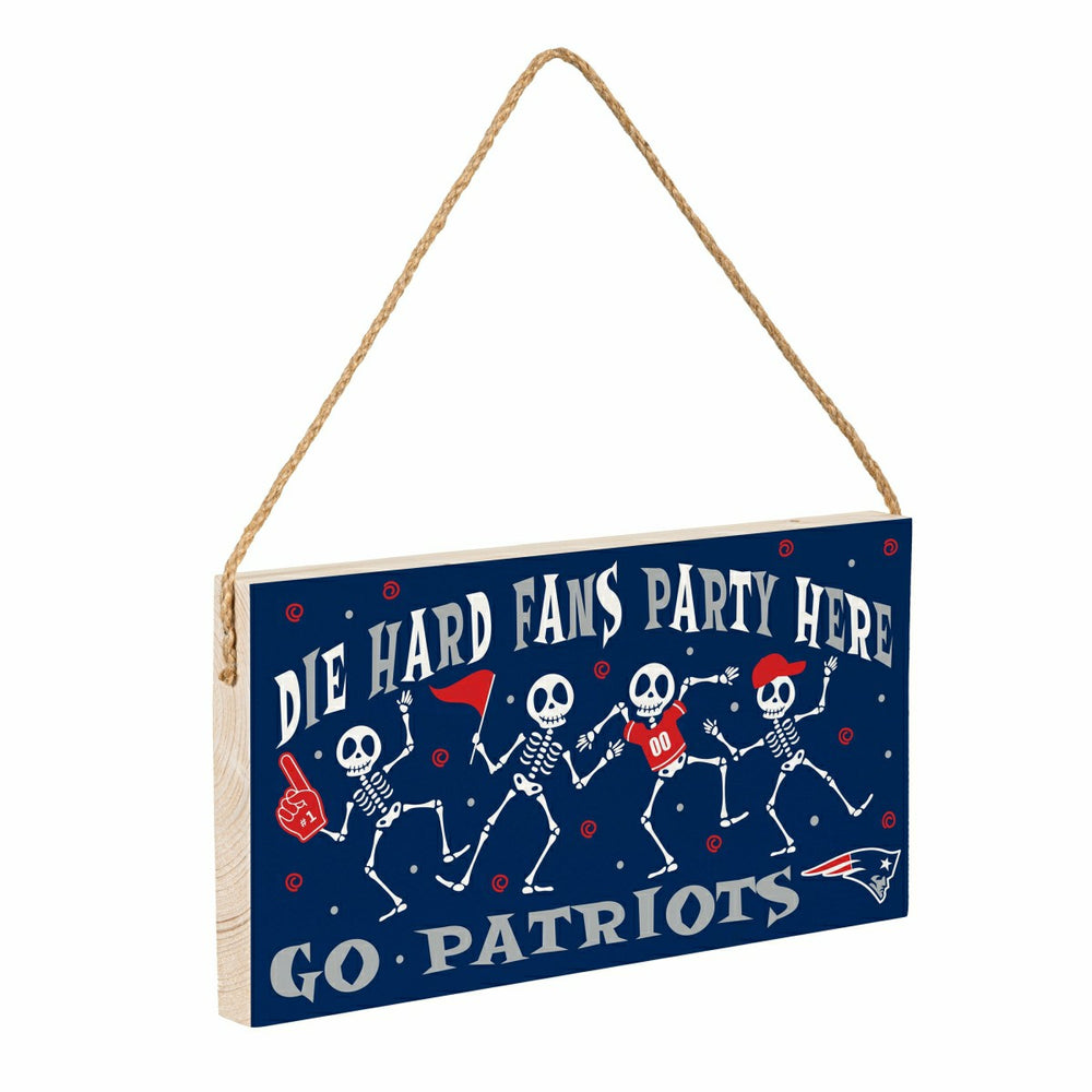 New England Patriots Halloween Wood Wall Sign, 6x11 - NFL Home