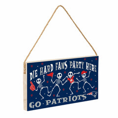 New England Patriots Halloween Wood Wall Sign, 6x11 - NFL Home