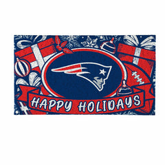 New England Patriots Holiday PVC Mat, 28"x16" - NFL