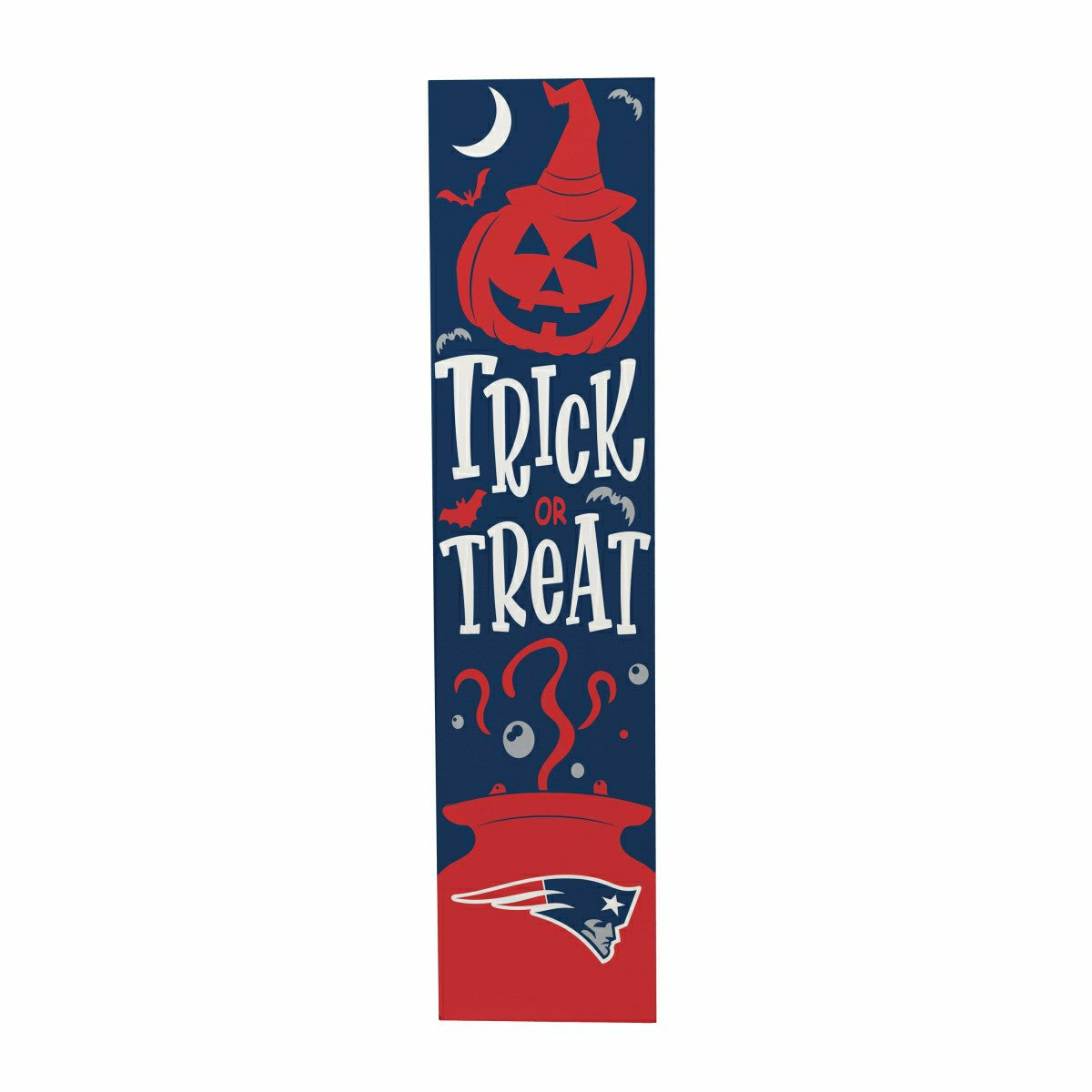 47" Double Sided Leaner, New England Patriots, Halloween - NFL Home
