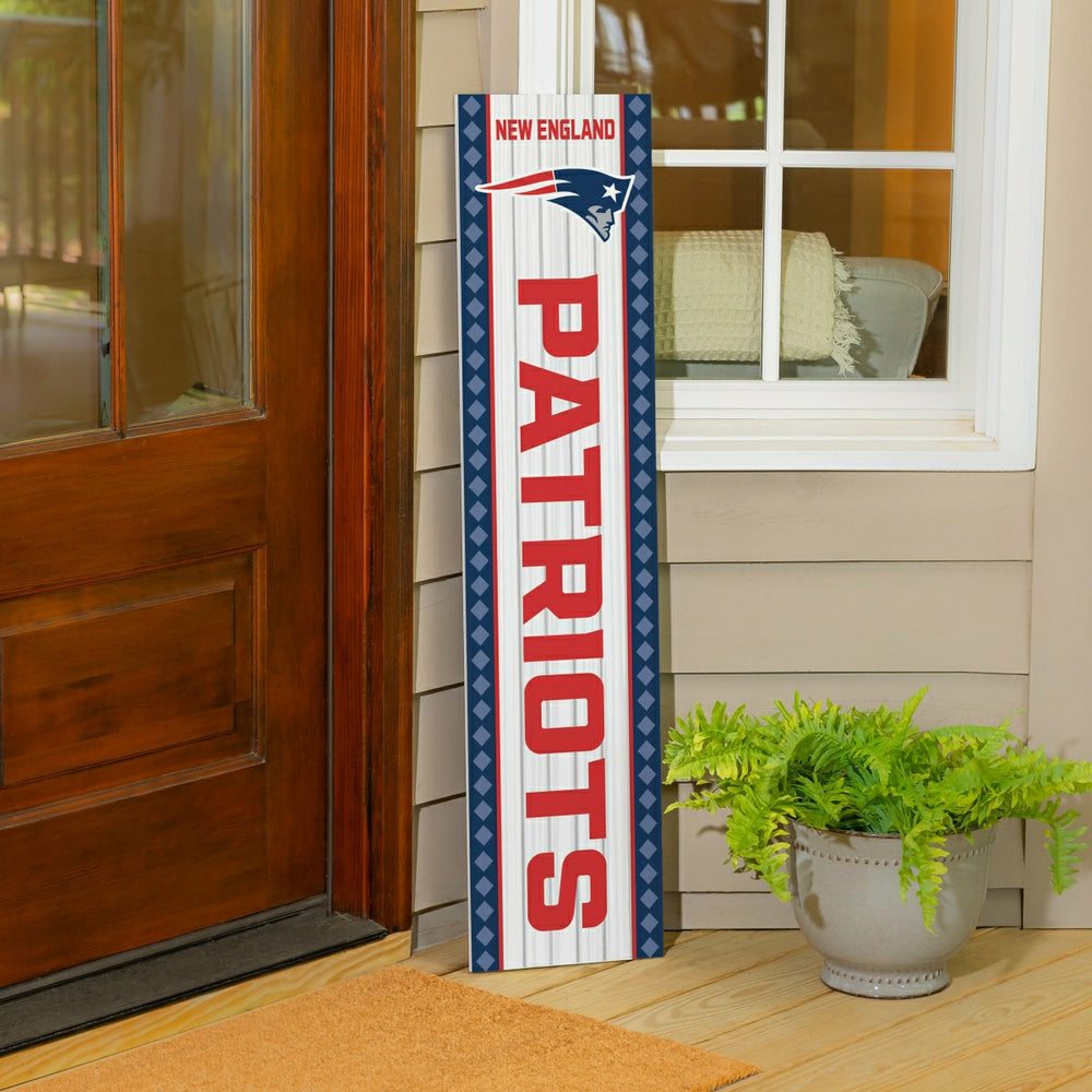 47" Double Sided Leaner, New England Patriots, Christmas - NFL Home