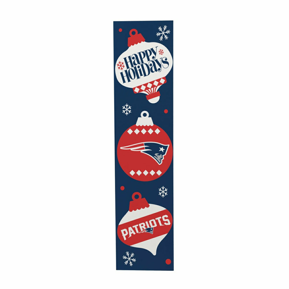 47" Double Sided Leaner, New England Patriots, Christmas - NFL Home