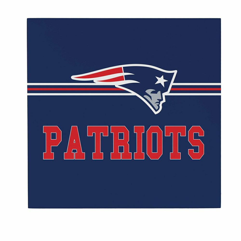 New England Patriots Wood Wall Sign, 12x12 - NFL Home