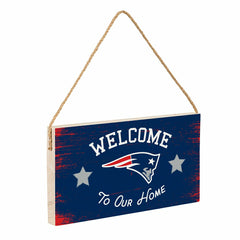 New England Patriots Wood Wall Sign, 6x11 - NFL Home