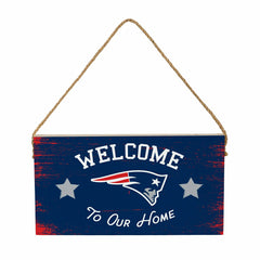 New England Patriots Wood Wall Sign, 6x11 - NFL Home