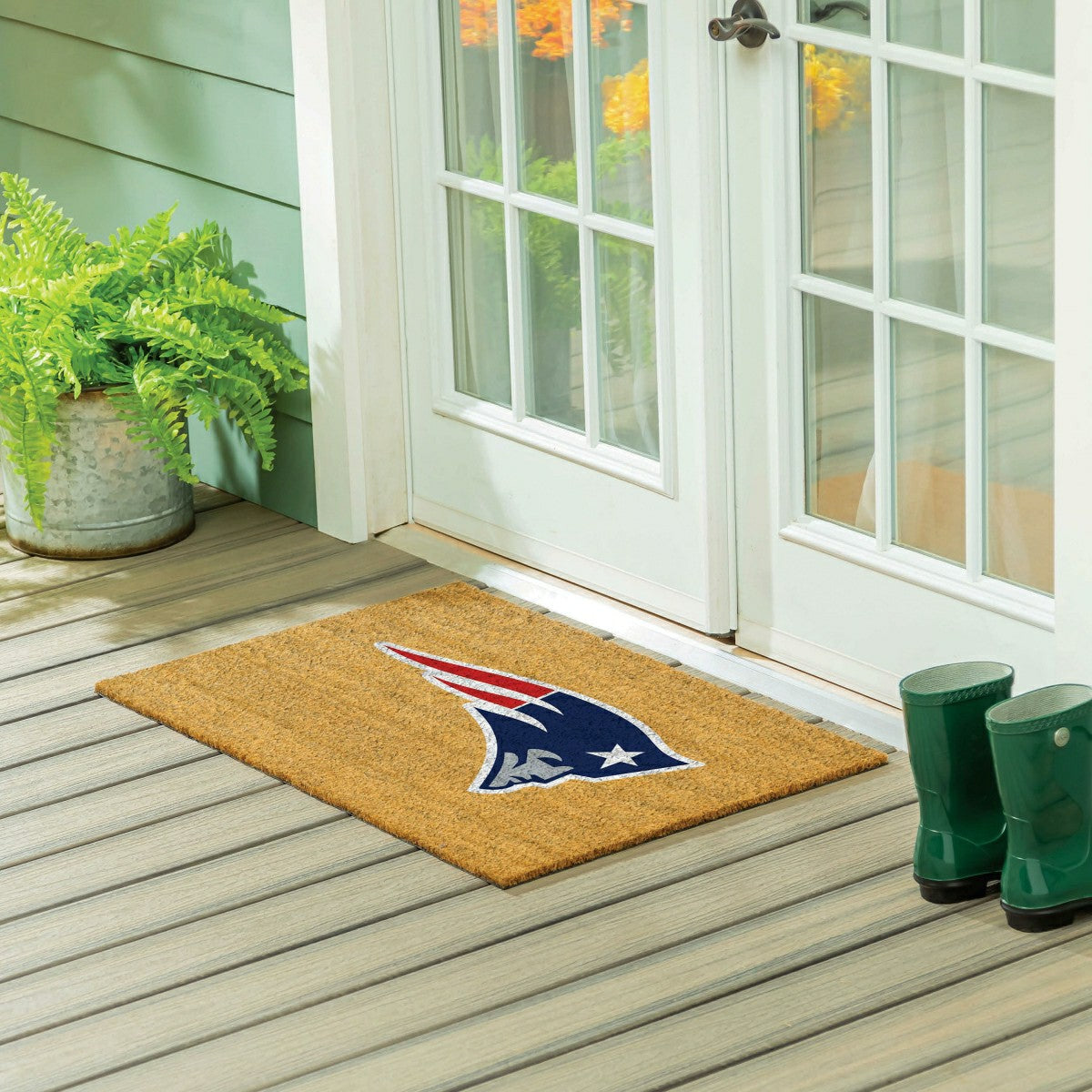 New England Patriots Large Full Color Coir Mat, 36"x24" - NFL