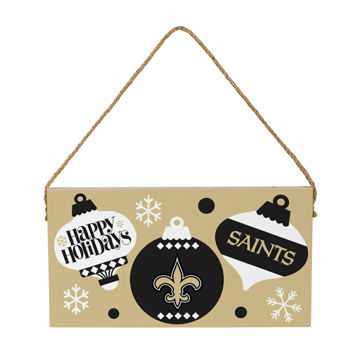 New Orleans Saints Holiday Wood Wall Sign, 6x11 - NFL Home