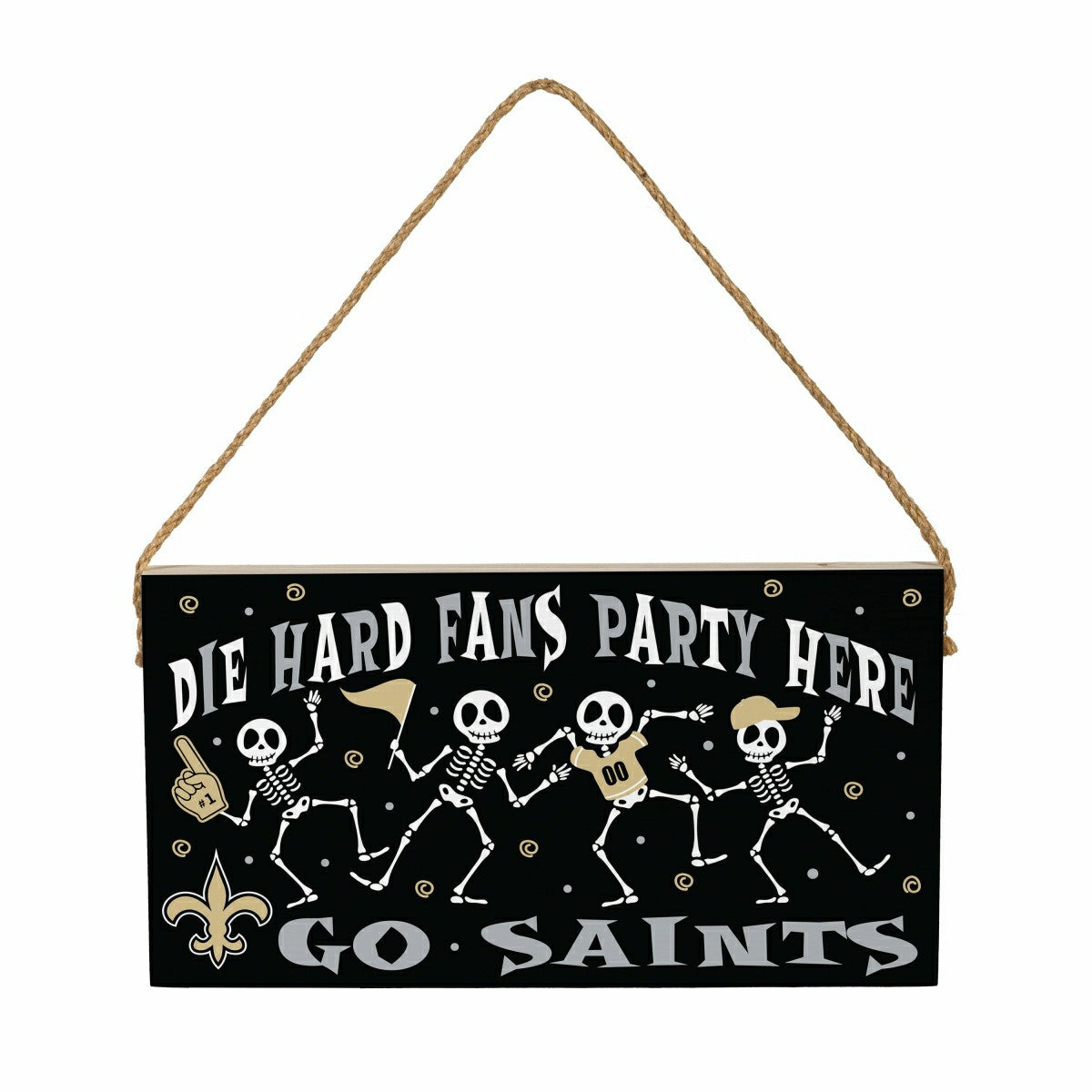 New Orleans Saints Halloween Wood Wall Sign, 6x11 - NFL Home