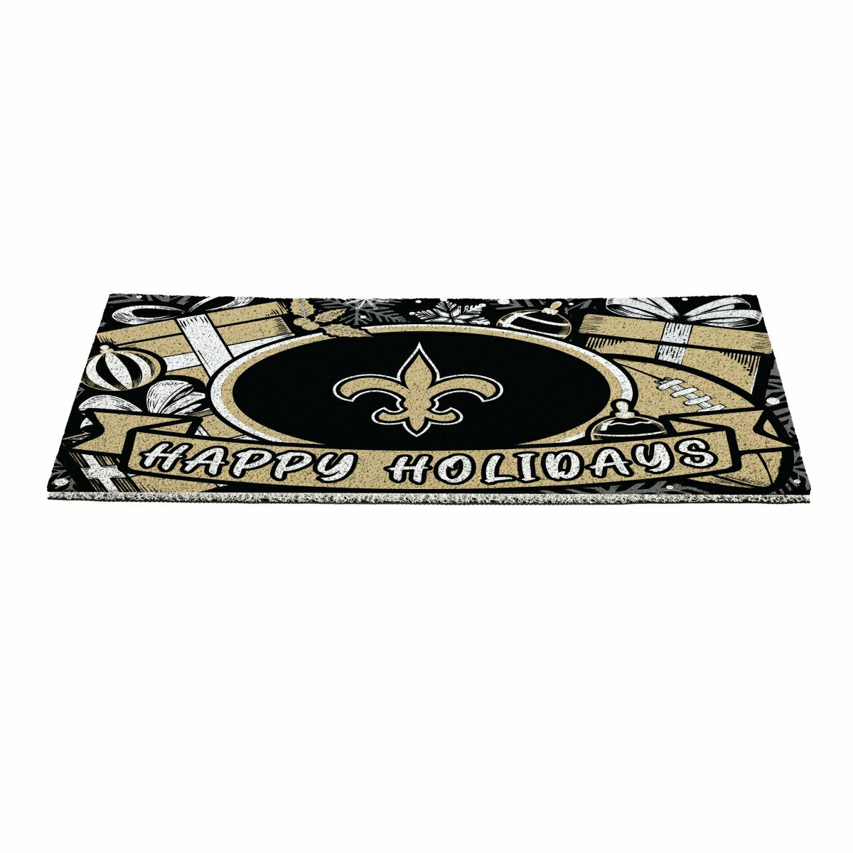 New Orleans Saints Holiday PVC Mat, 28"x16" - NFL