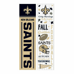46" Double Sided Leaner, New Orleans Saints, Fall Seasonal - NFL Home