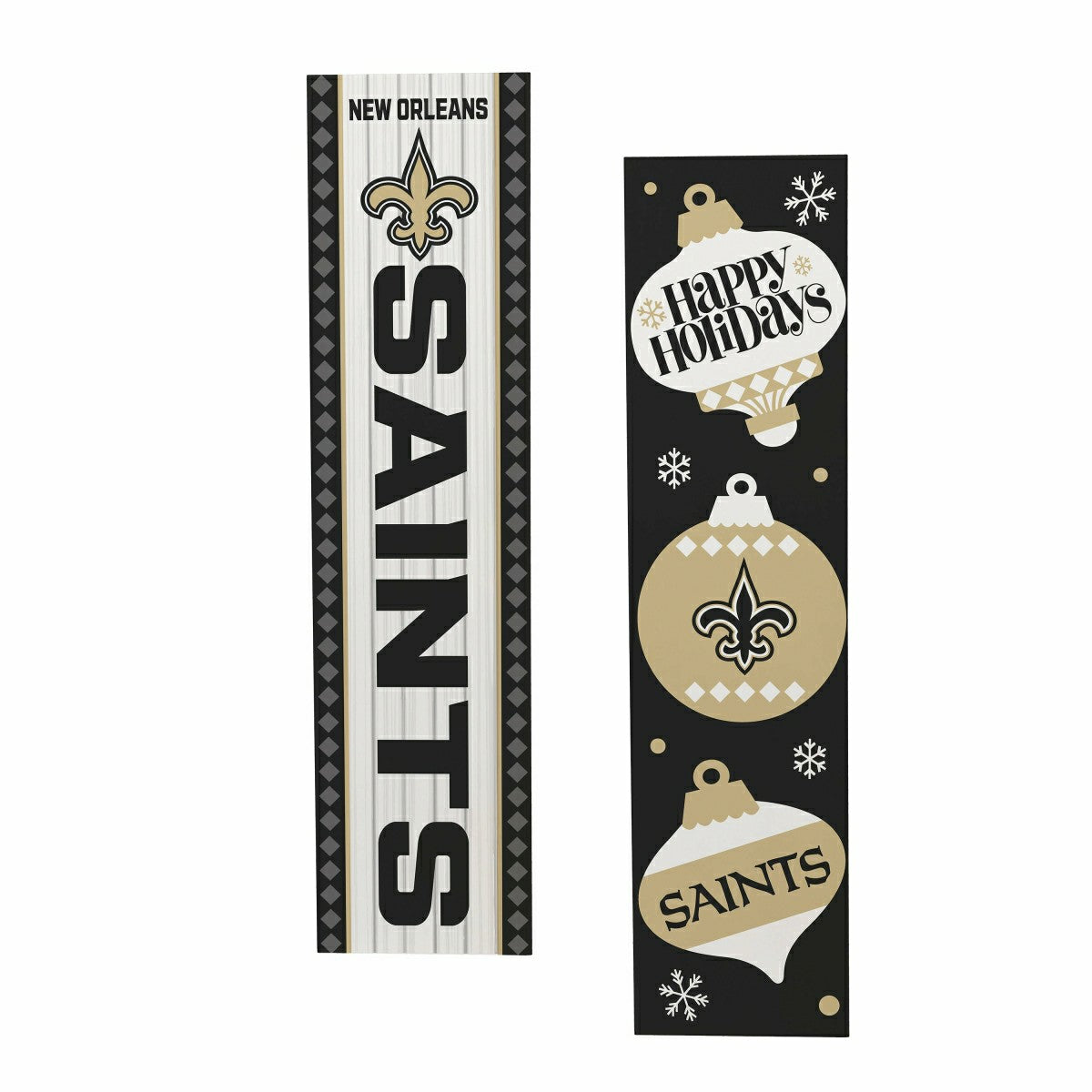 47" Double Sided Leaner, New Orleans Saints, Christmas - NFL Home