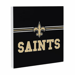 New Orleans Saints Wood Wall Sign, 12x12 - NFL Home