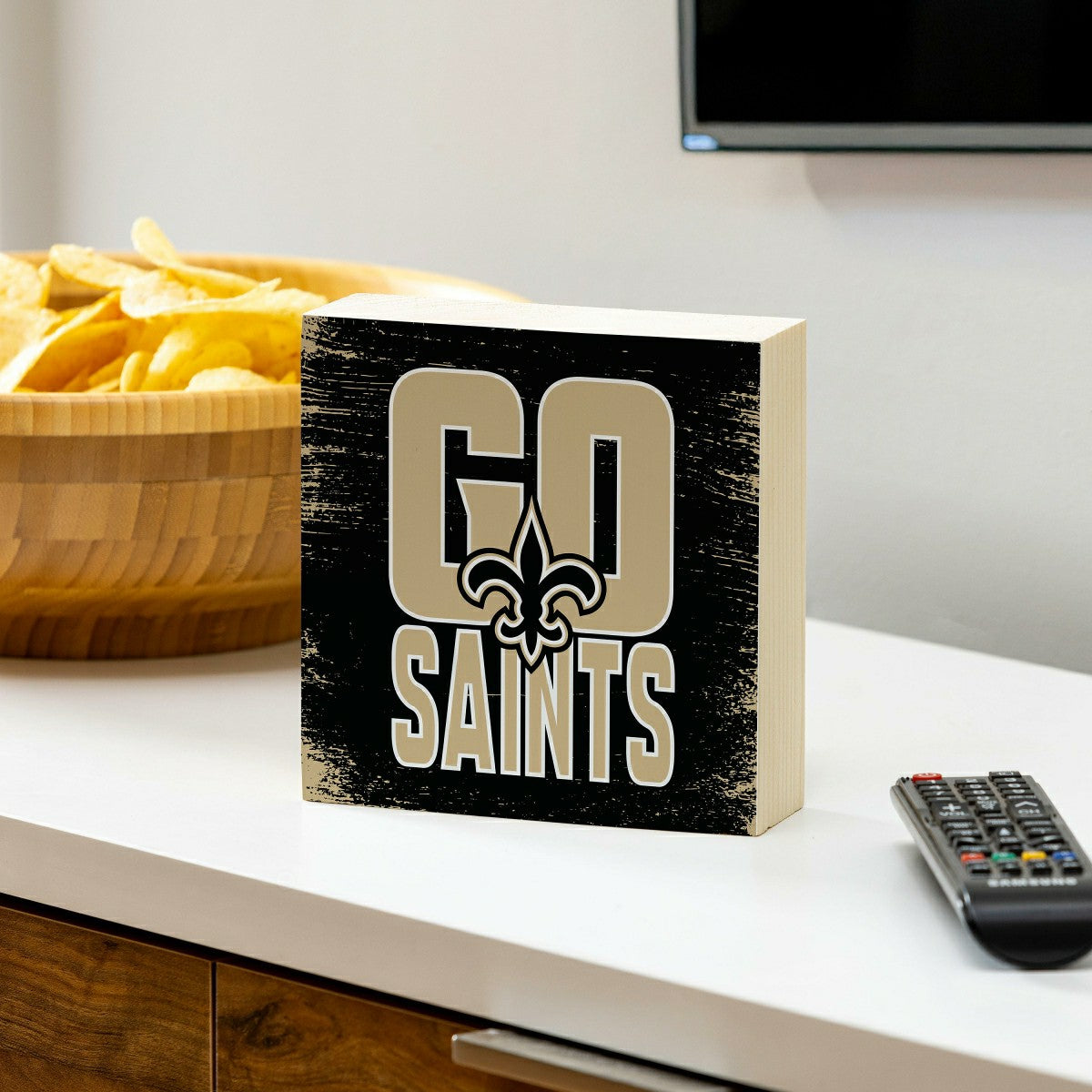 New Orleans Saints Plock, Down Home Fans, 6x6 - NFL Home
