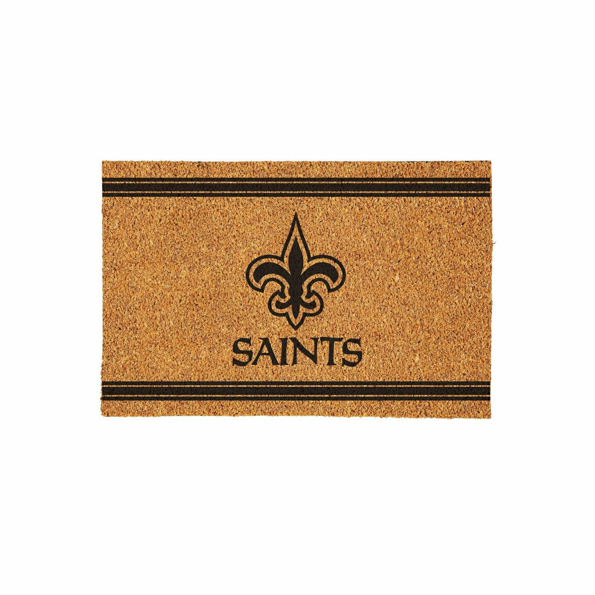 New Orleans Saints Large One Color Coir Mat, 36"x24" - NFL