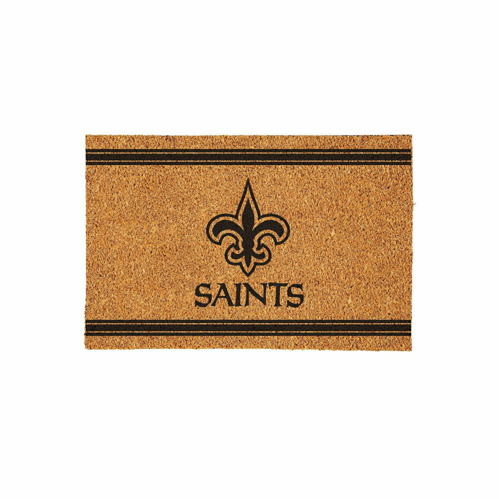 New Orleans Saints Large One Color Coir Mat, 36"x24" - NFL
