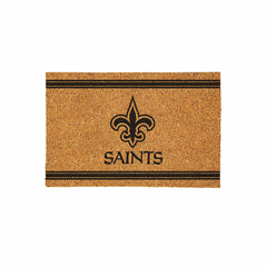 New Orleans Saints Large One Color Coir Mat, 36"x24" - NFL