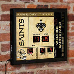 Scoreboard Wall Clock, New Orleans Saints - NFL Home