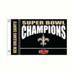 New Orleans Saints Superbowl XLIV Champions Football 3x5 Flag - NFL Home