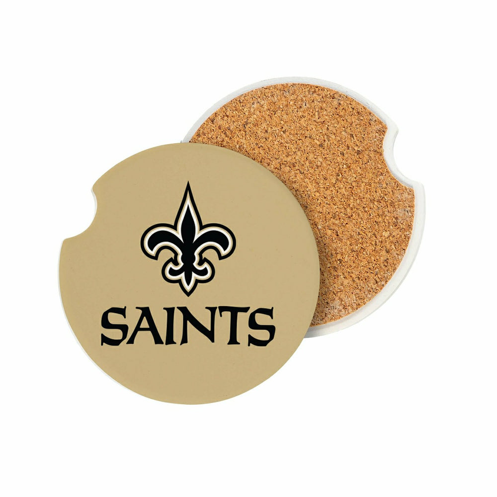 New Orleans Saints Car Coaster Set, 2pc - NFL