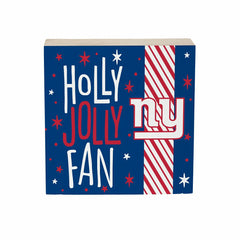 New York Giants Block, Holiday, 6x6 - NFL Home
