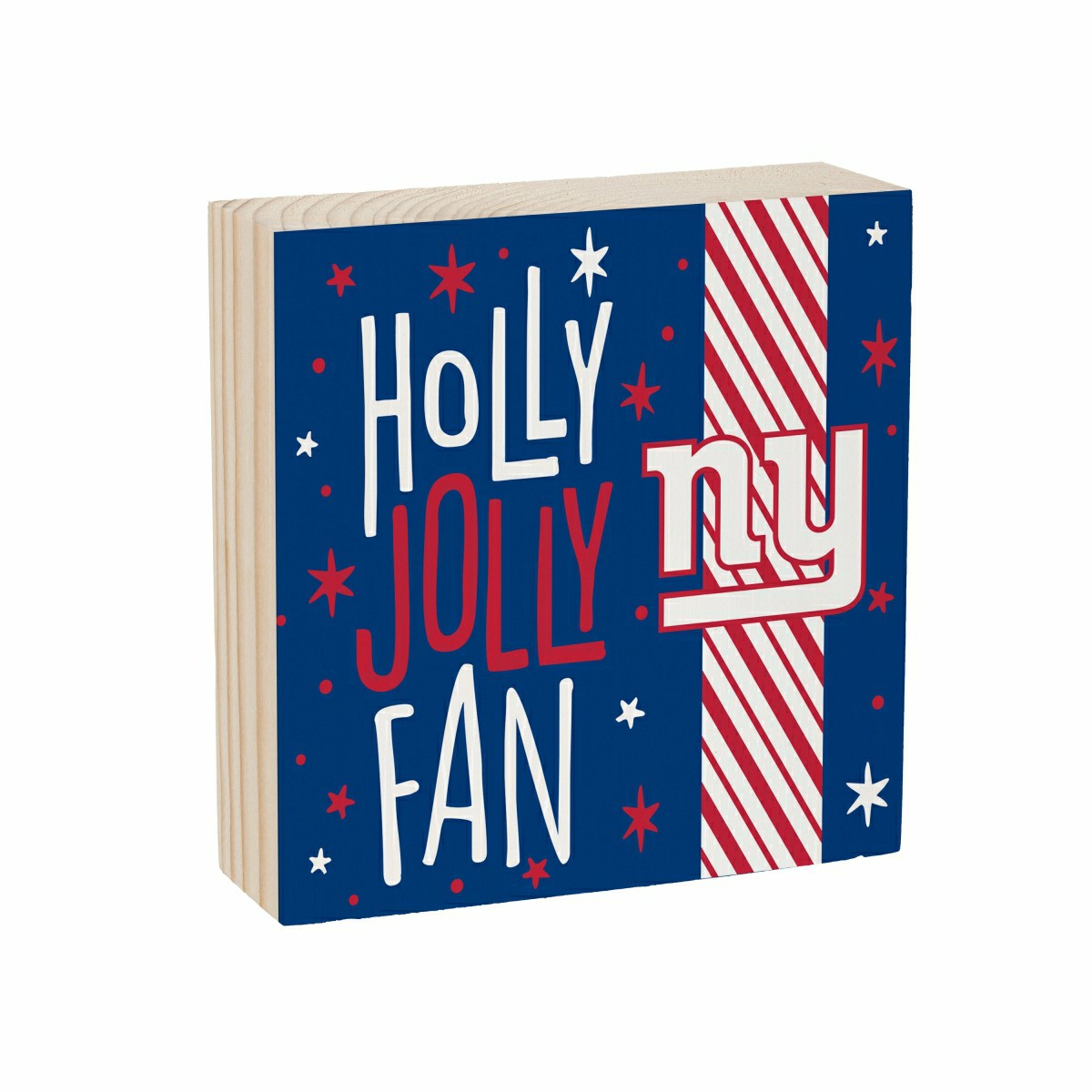 New York Giants Block, Holiday, 6x6 - NFL Home